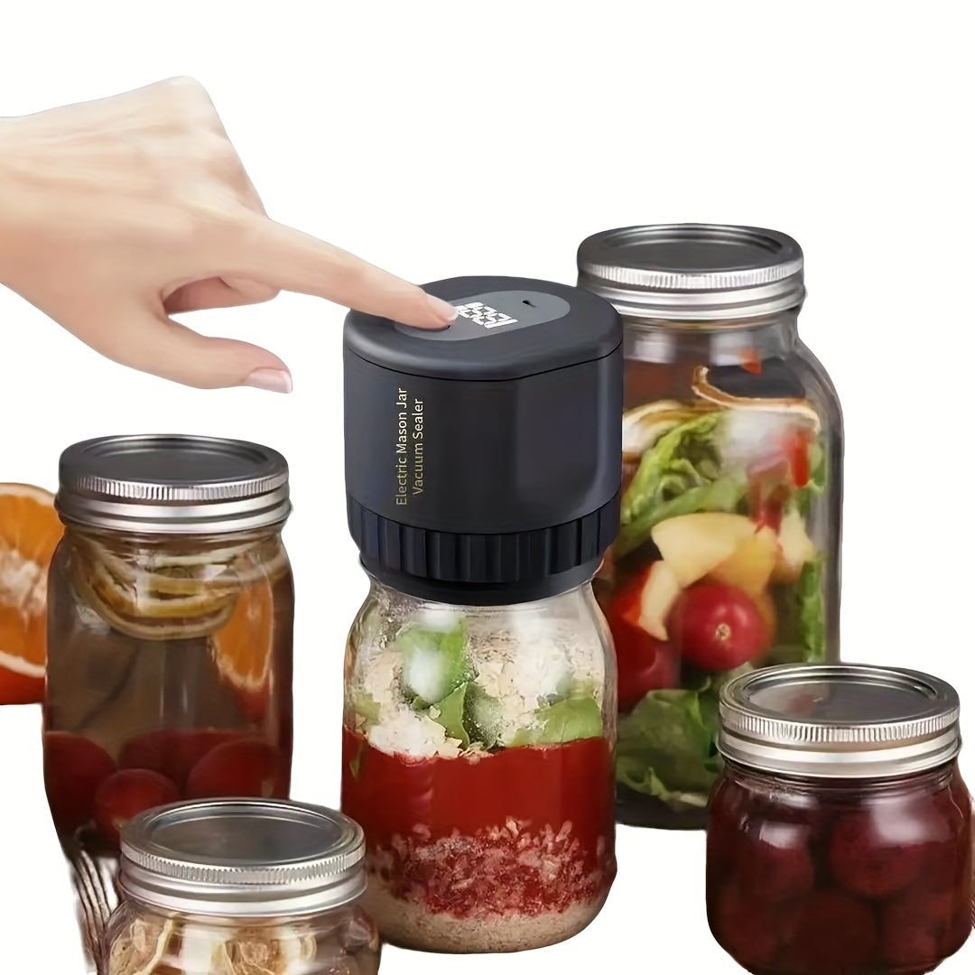 Intelligent Mason Jar Vacuum Sealer with Automatic Shut-Off
