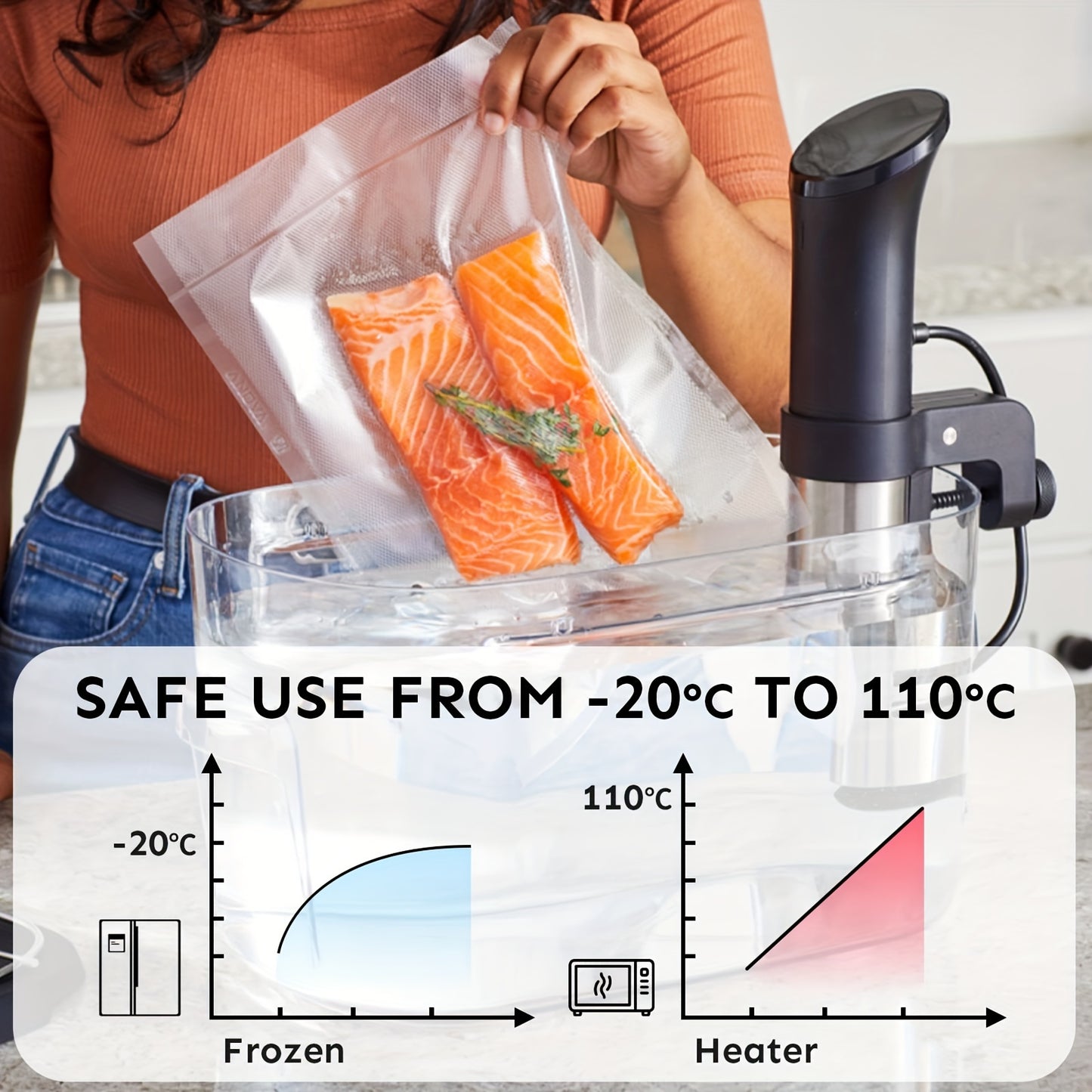 4/6/8pcs Vacuum Bags | Food Storage Bags Free Of BPA