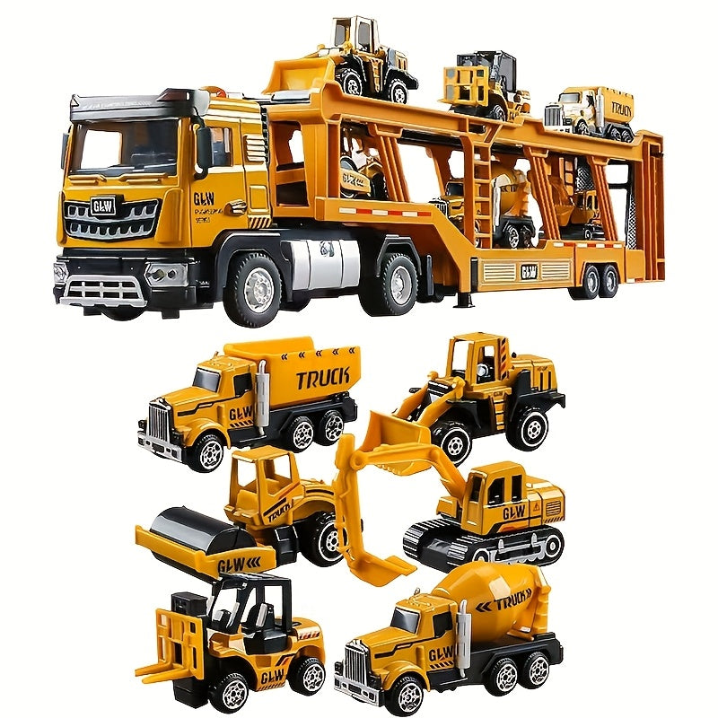 BWXN Truck King Alloy Toy Set - Construction Vehicle Playset