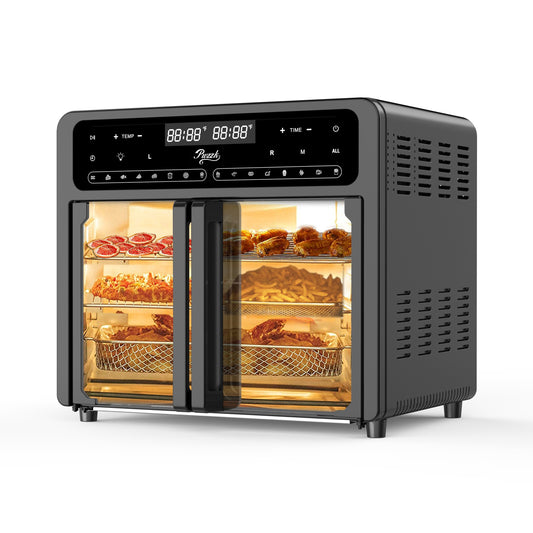PwZzk 25.4QT Dual Zone Air Fryer Toaster Oven Combo