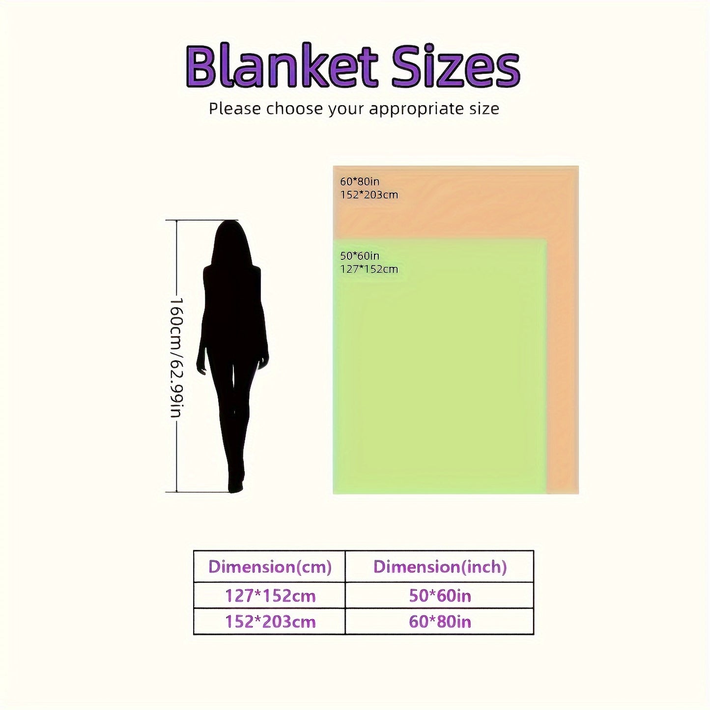 Plush Fleece Blanket For Winter Sherpa Throw Twin Size