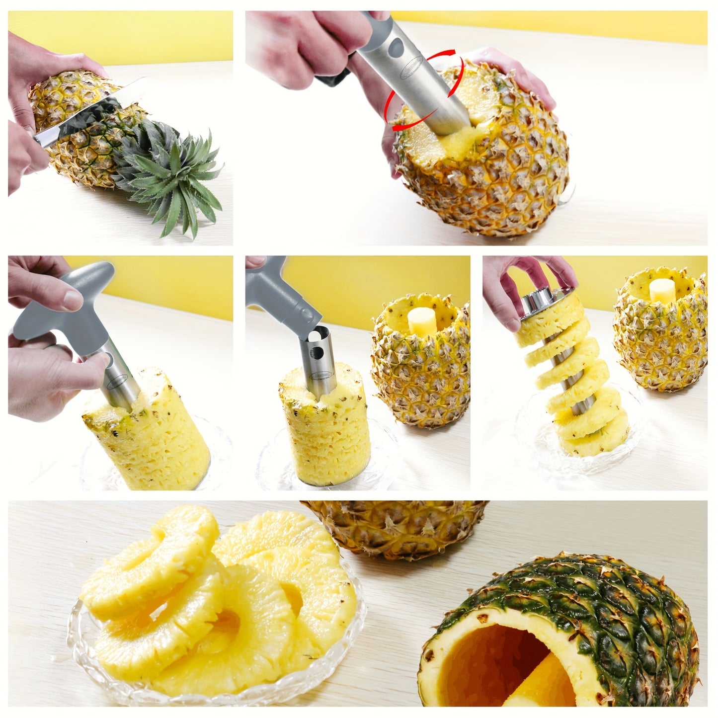 1pc Stainless Steel Fruit And Vegetable Corer Kitchen Tool