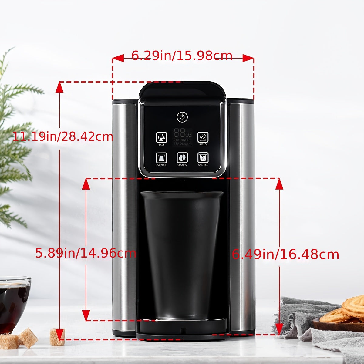 KIDISLE Bold Single Serve Coffee Maker with Touch Screen
