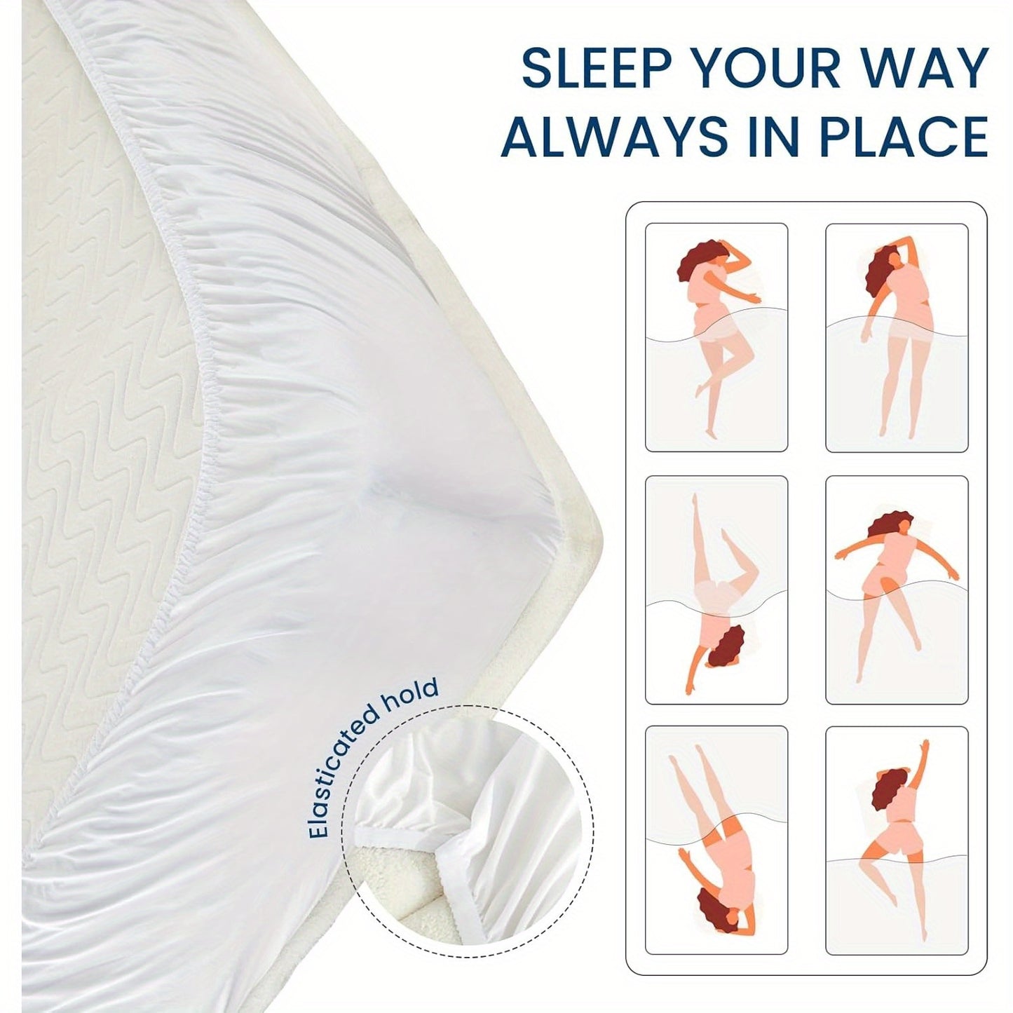 Extra Thick Fitted Mattress Topper Cooling Pad Cover