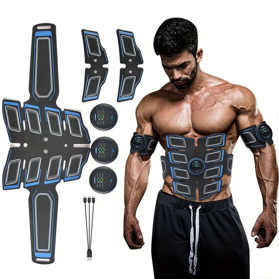 Rechargeable EMS Fitness Massage Belt - 6 Modes, 18 Levels