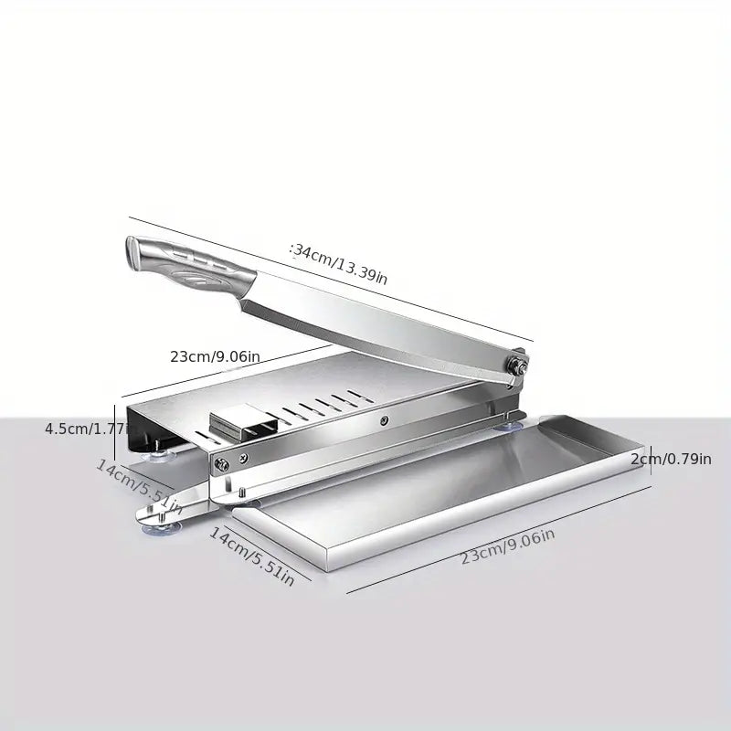 Stainless Steel Knife - Kitchen Meat Slicer for Frozen Foods