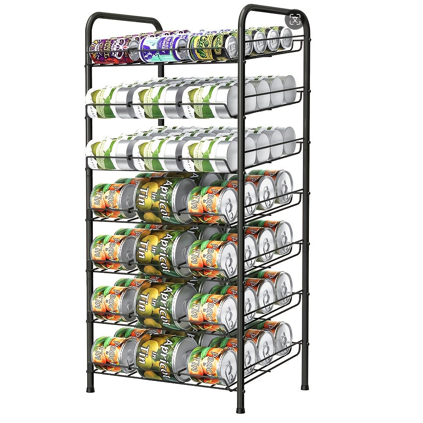 Large Capacity Metal Wire Can Holder With Adjustable Dividers