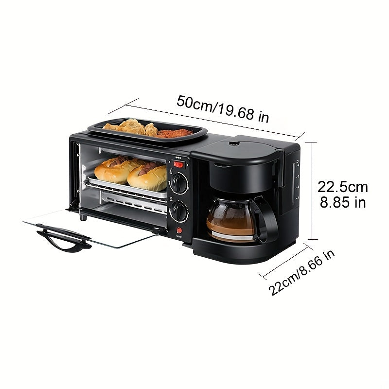 3-in-1 Multifunctional Breakfast Machine Compact Kitchen Appliance