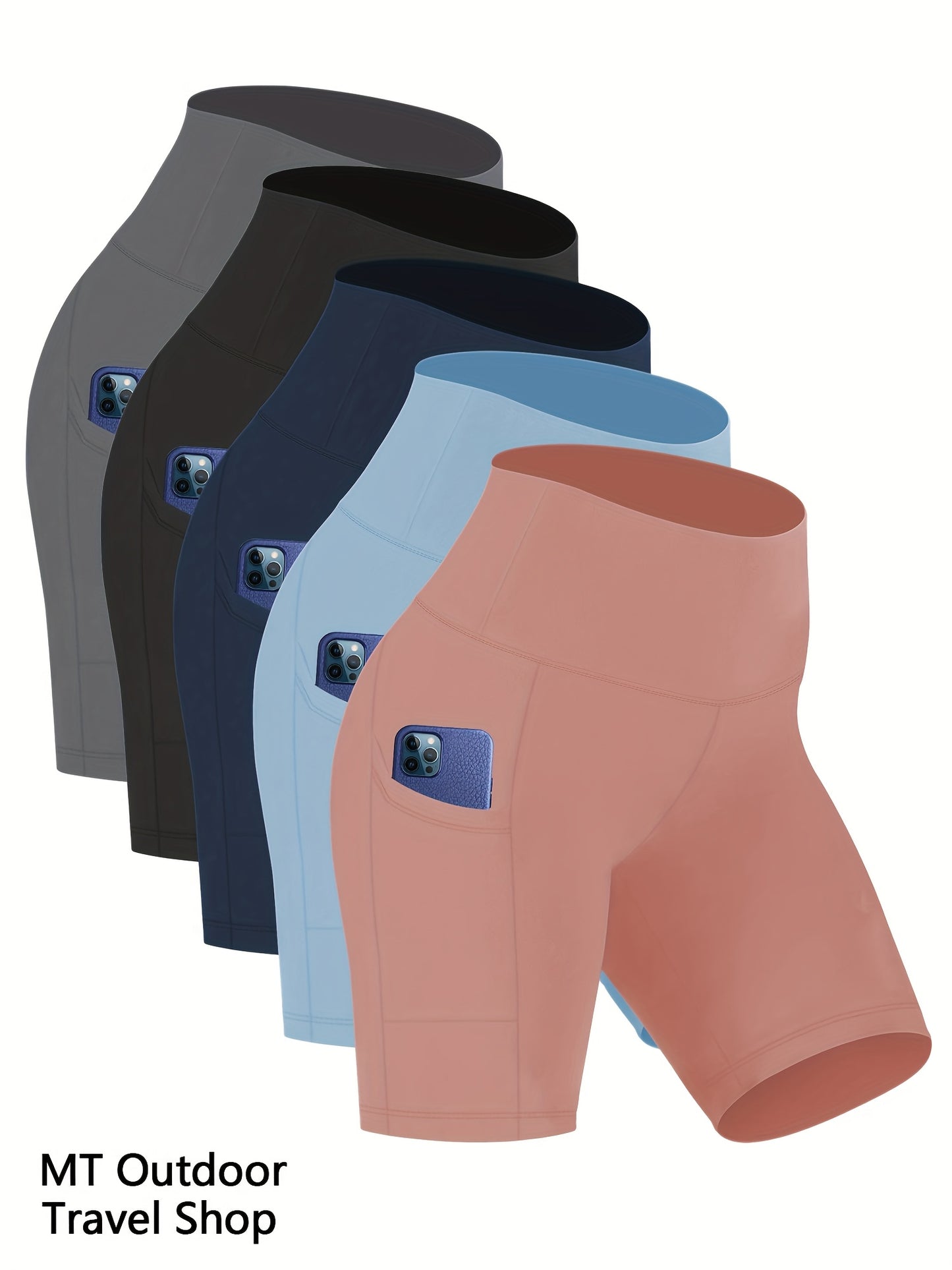 Women's High Waisted Yoga Shorts Tummy Control Butt Lifting