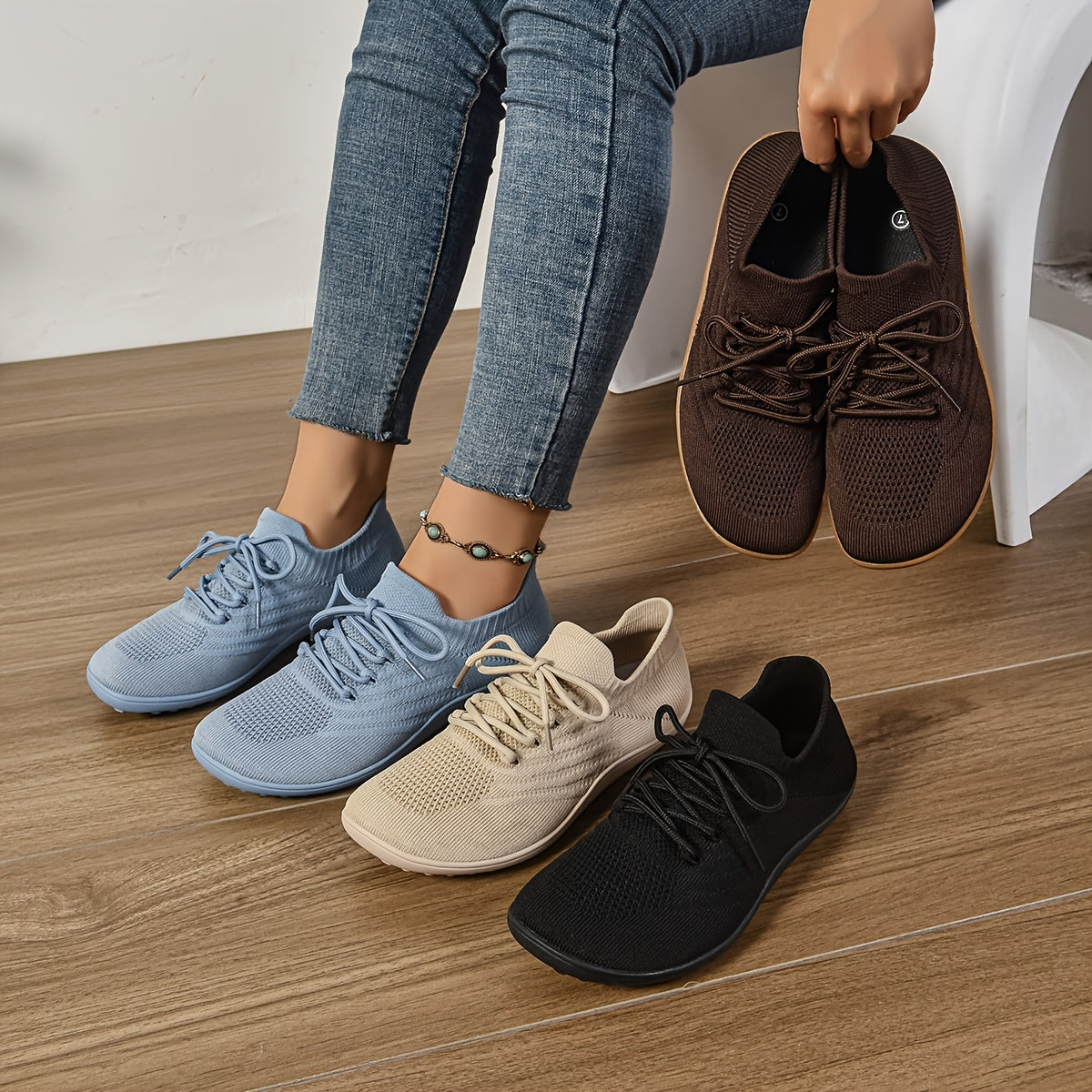 Ultra-Light Zero Drop Barefoot Sneakers - Women's Wide Fit