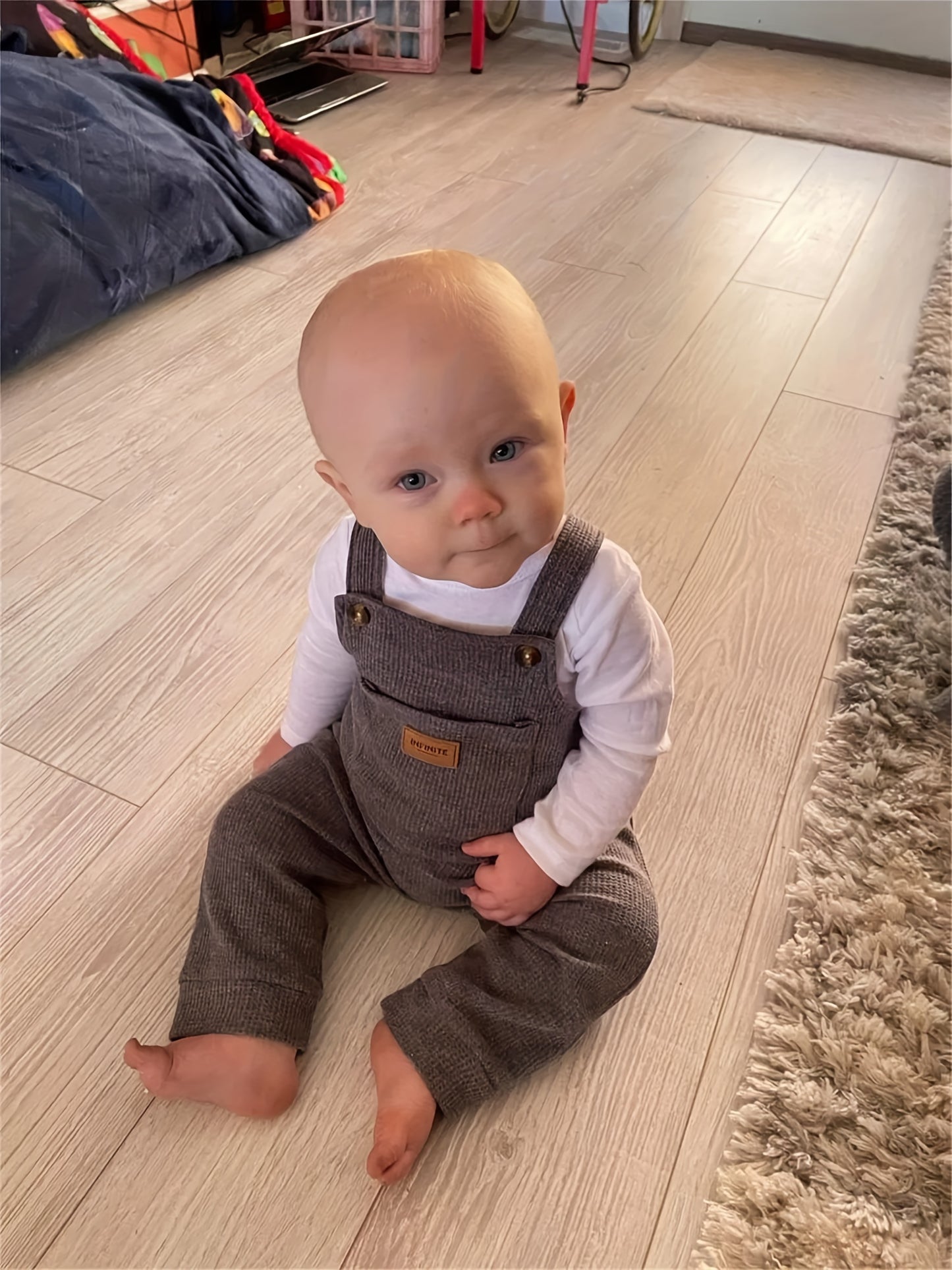 KuKitty 2Pcs Infant Baby Boy Overalls Clothes Jumpsuit