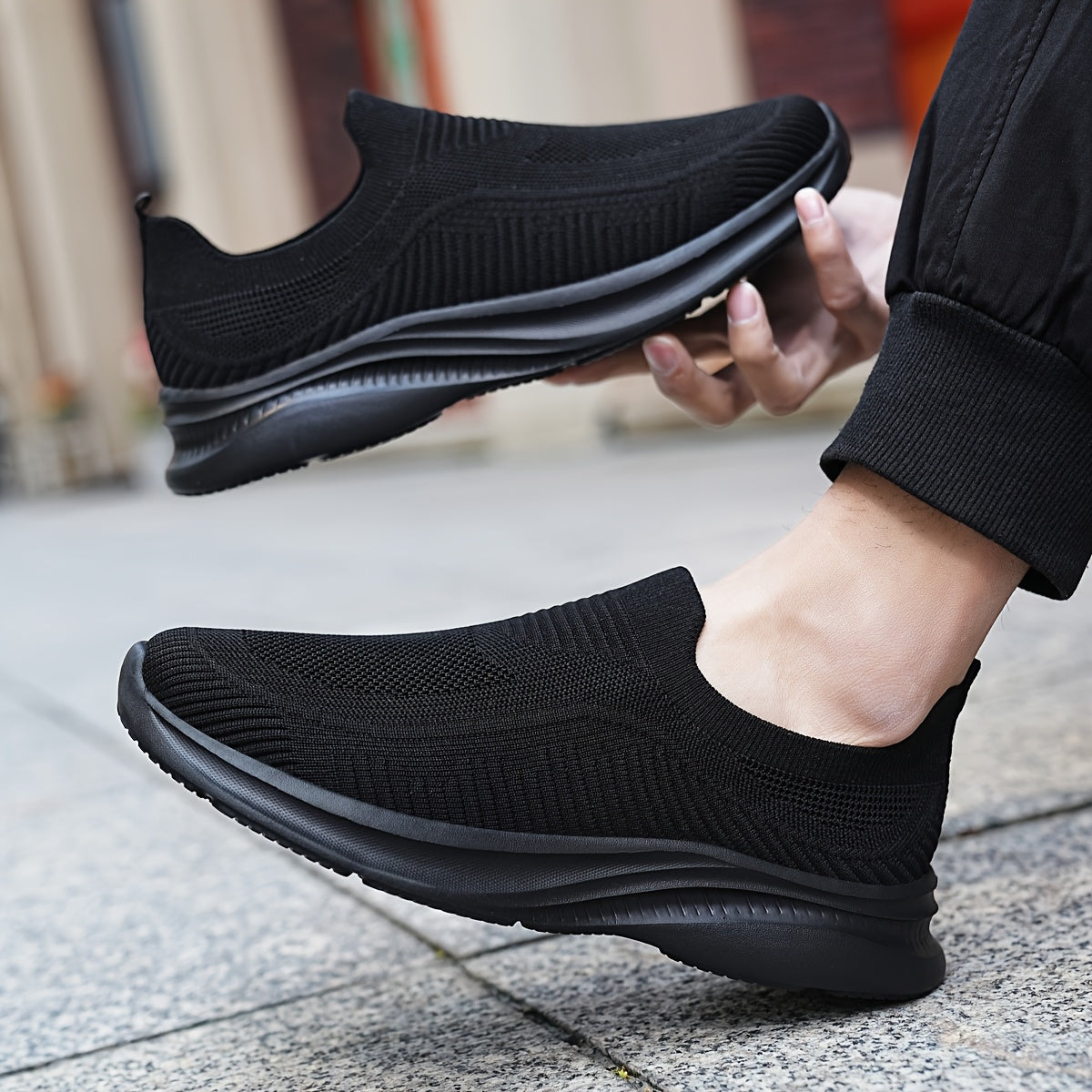 Men's Slip-On Casual Sports Shoes - Breathable & Lightweight