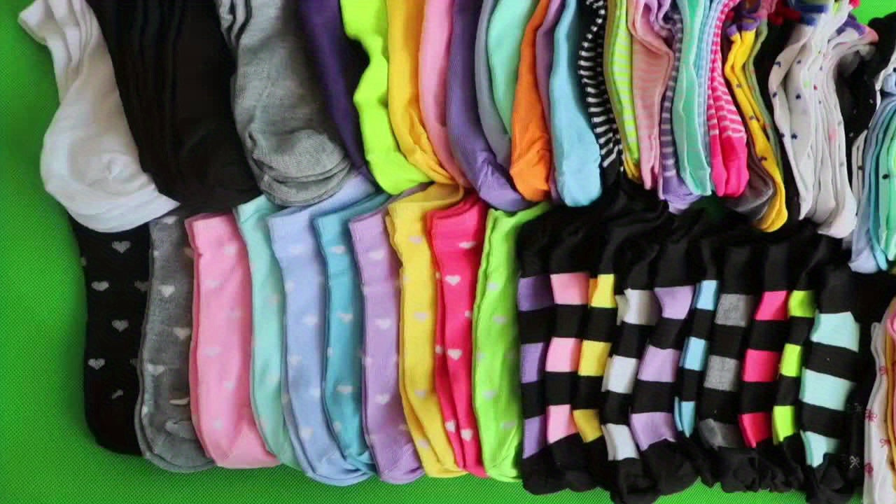 Candy Colored Socks 20 Pairs Casual Breathable Low-top Socks