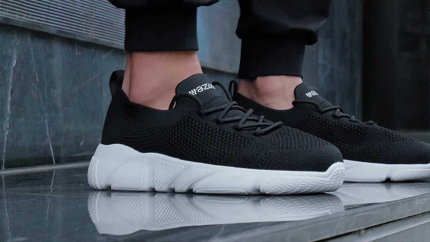 Men's Wide Athletic Shoes with Shock-Absorbing Soles