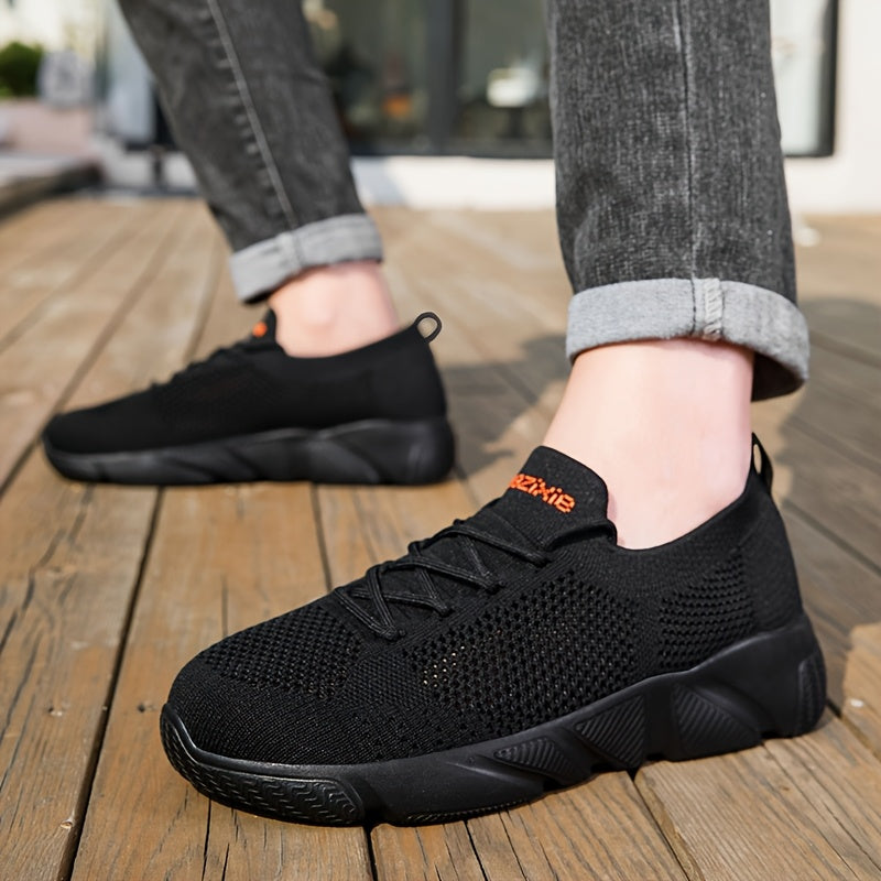 Men's Wide Athletic Shoes with Shock-Absorbing Soles