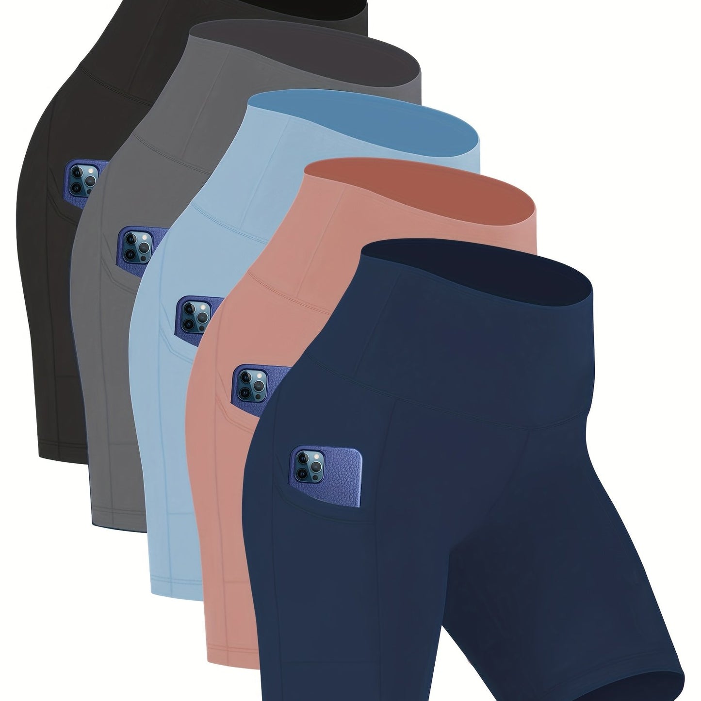 Women's High Waisted Yoga Shorts Tummy Control Butt Lifting