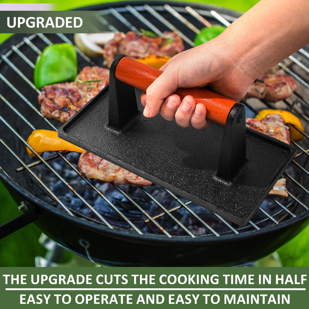 Vivicreate 2 Pcs Burger Smasher With Wood Handle Press