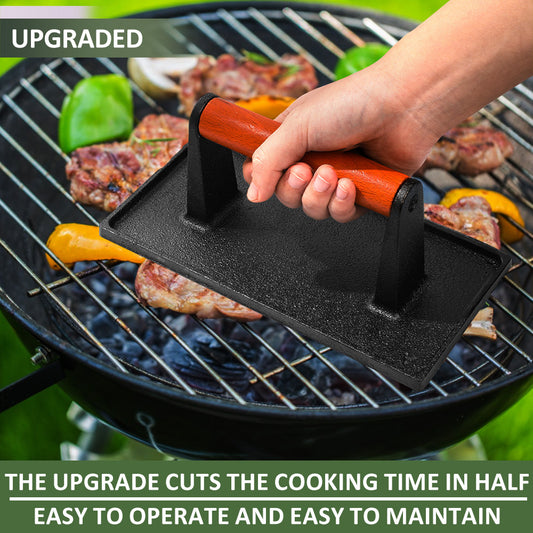 Vivicreate 2 Pcs Burger Smasher With Wood Handle Press