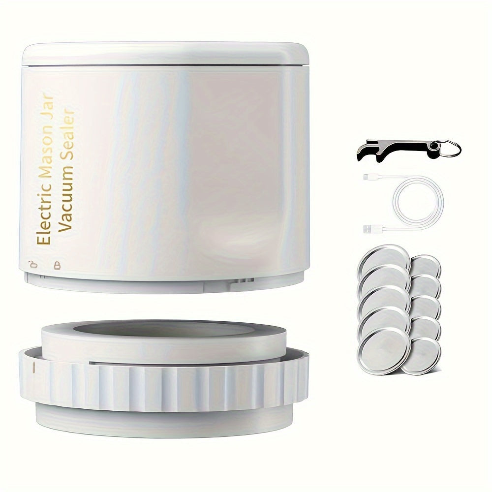 Intelligent Mason Jar Vacuum Sealer with Automatic Shut-Off