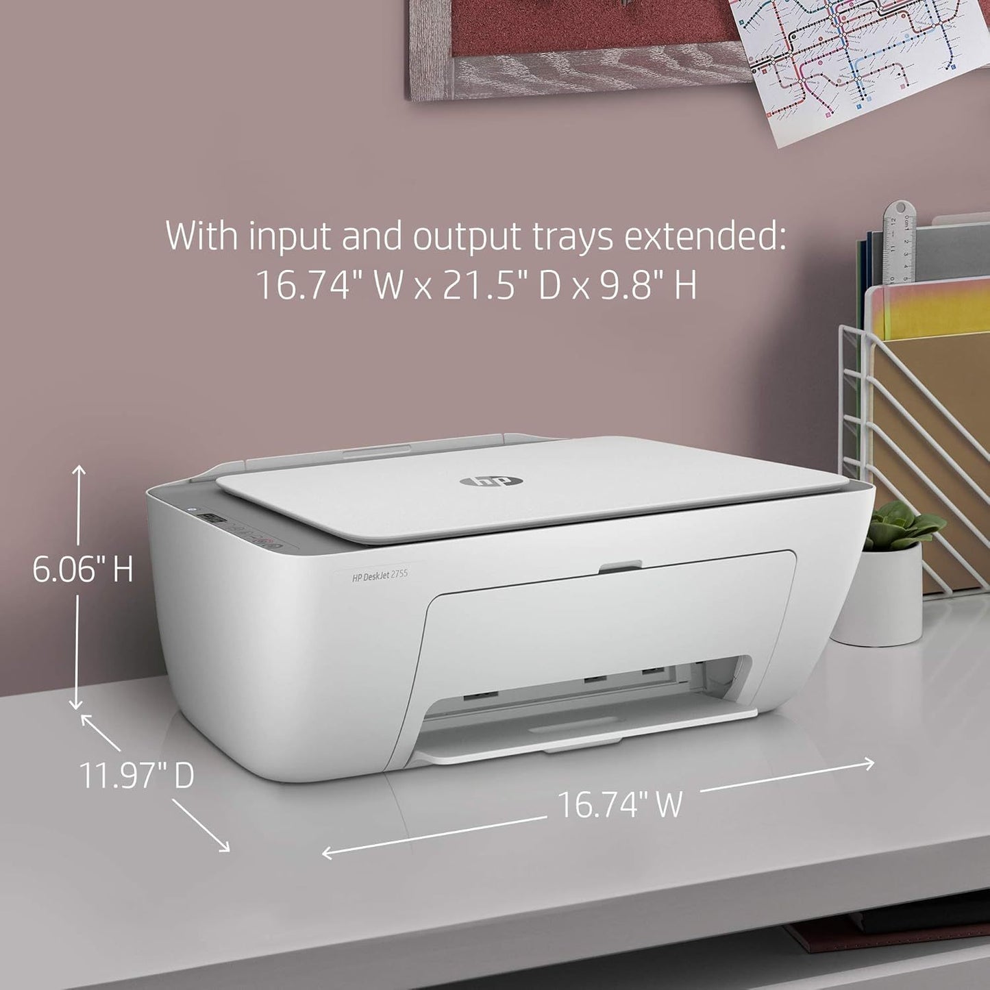 HP DeskJet 2755 All-in-One Wireless Printer Scanner Copier
