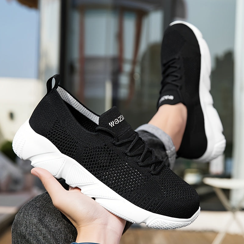 Men's Wide Athletic Shoes with Shock-Absorbing Soles