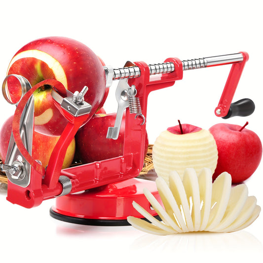 Fruit Peeler Slicer Corer 3 In 1 Heavy Duty Apple Peeler Mahogany
