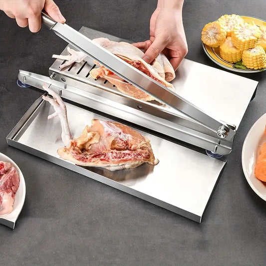 Stainless Steel Knife - Kitchen Meat Slicer for Frozen Foods
