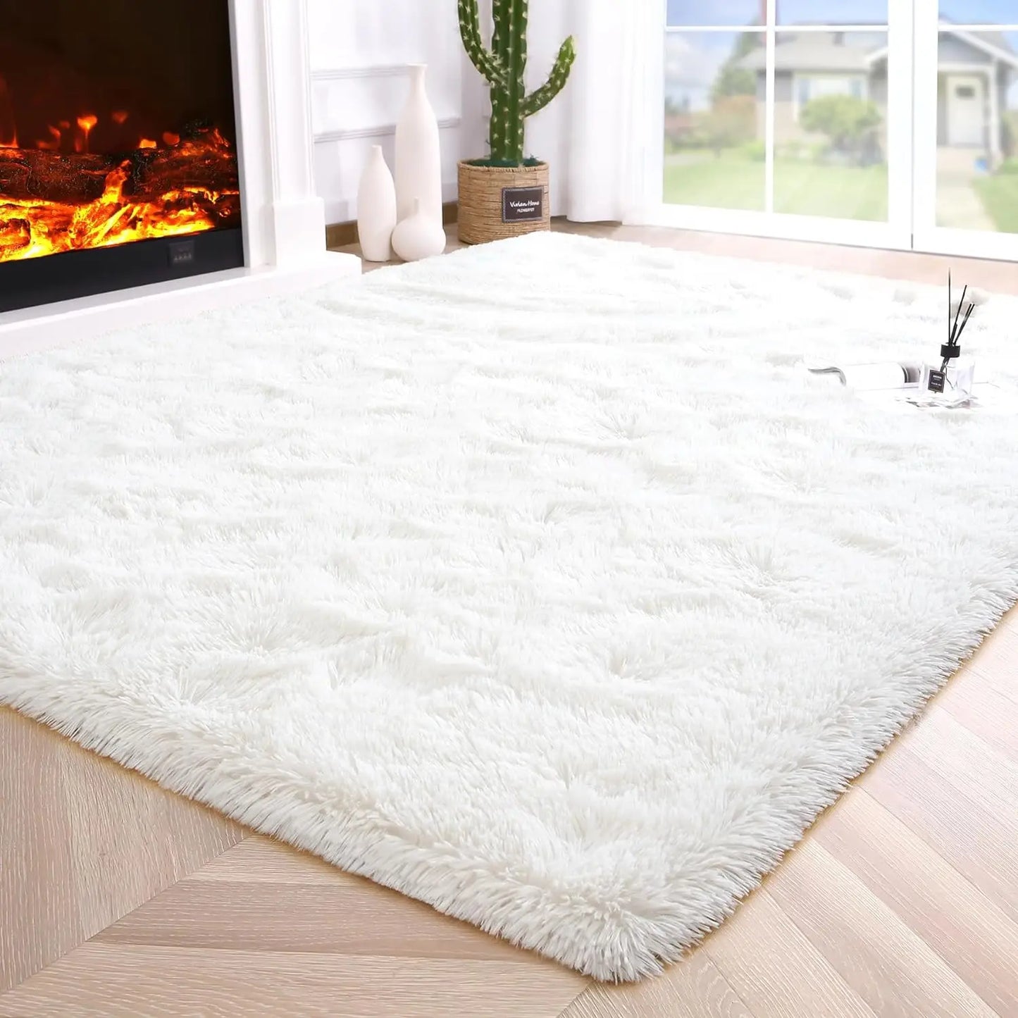 Fluffy Rugs for Bedroom Fuzzy Area Rugs Non Slip Decor