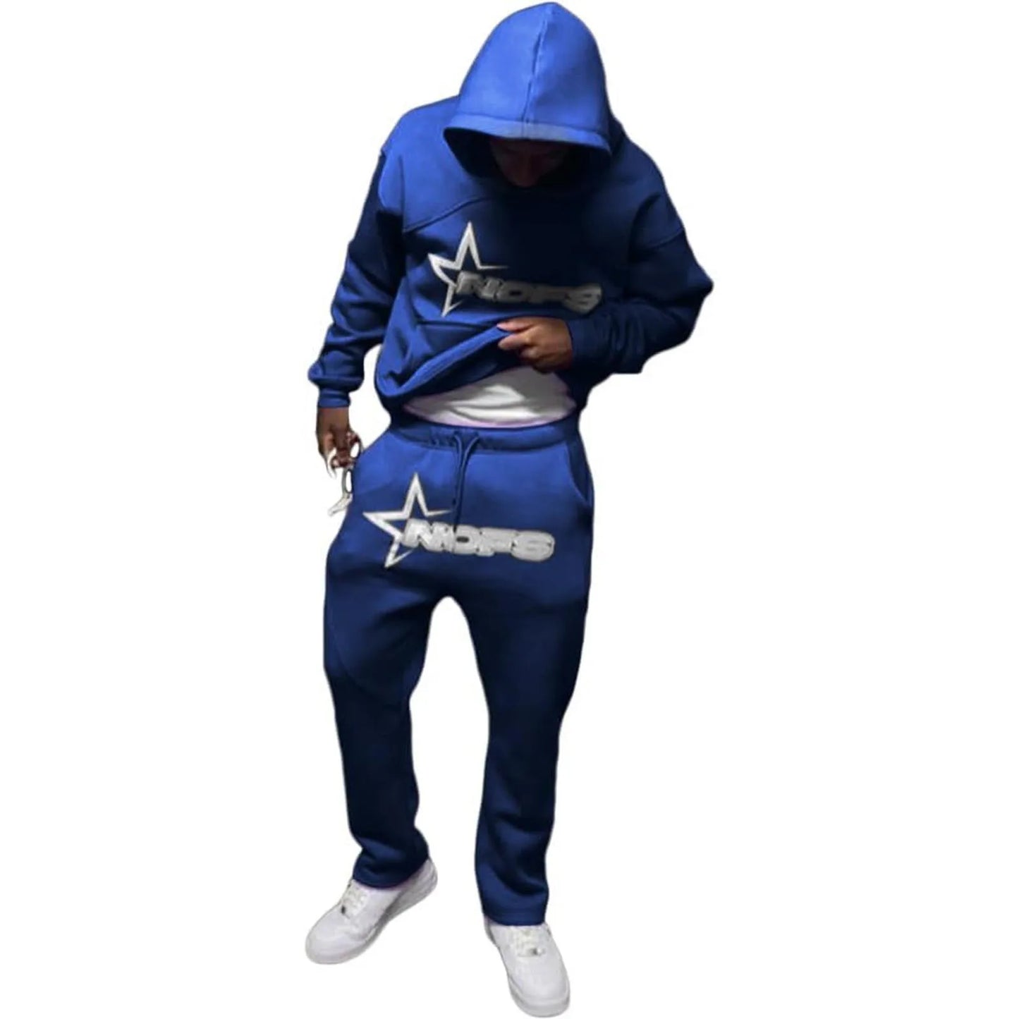 Brand Men's Hoodies And Trousers Two Piece Suit Outfit