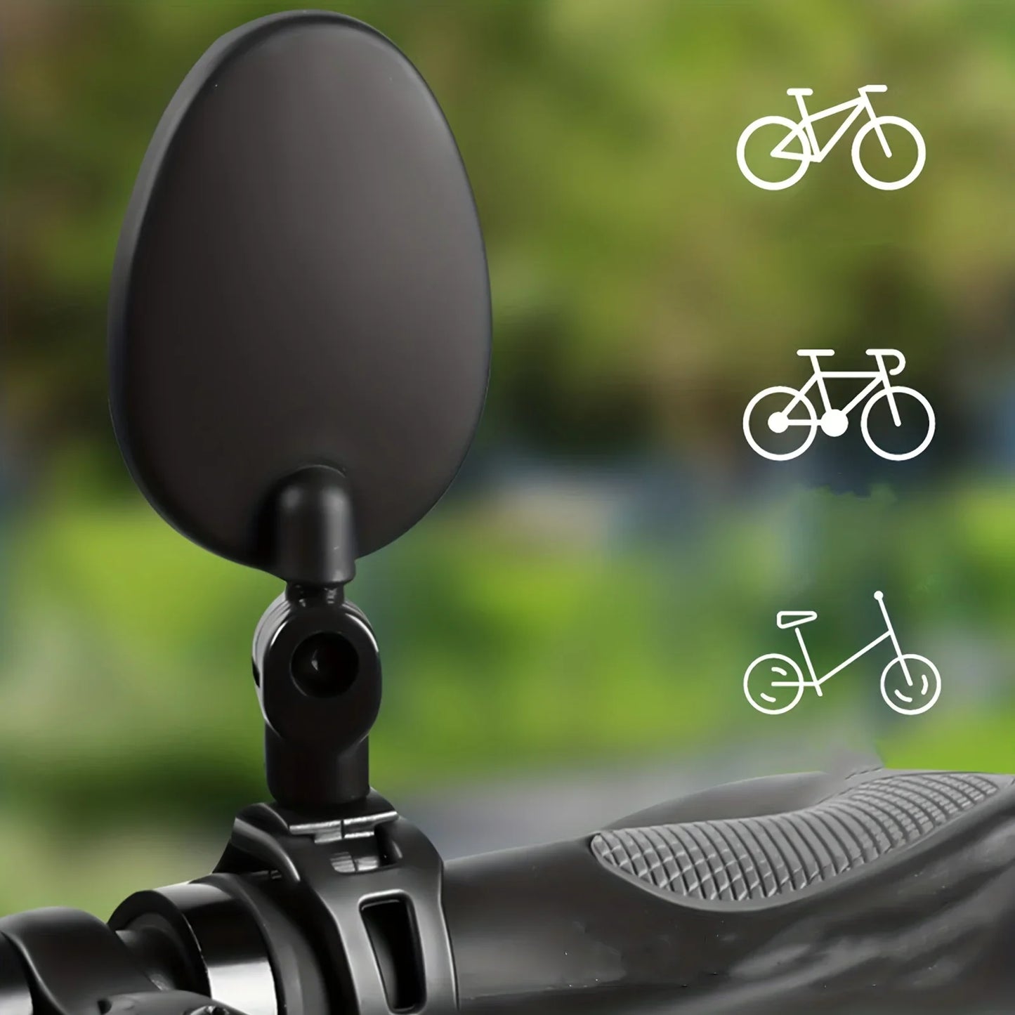 1/2PC Bike Mirror 360 Degree Adjustable Rotatable Handlebar Mirror