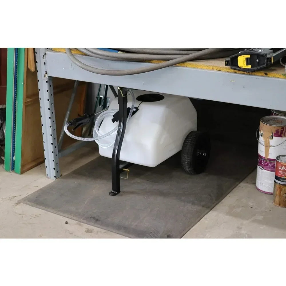 12 Gallon Trailer Spray with Wheels for Irrigation of Large Lawns and Small Gardens, Chemical Spray