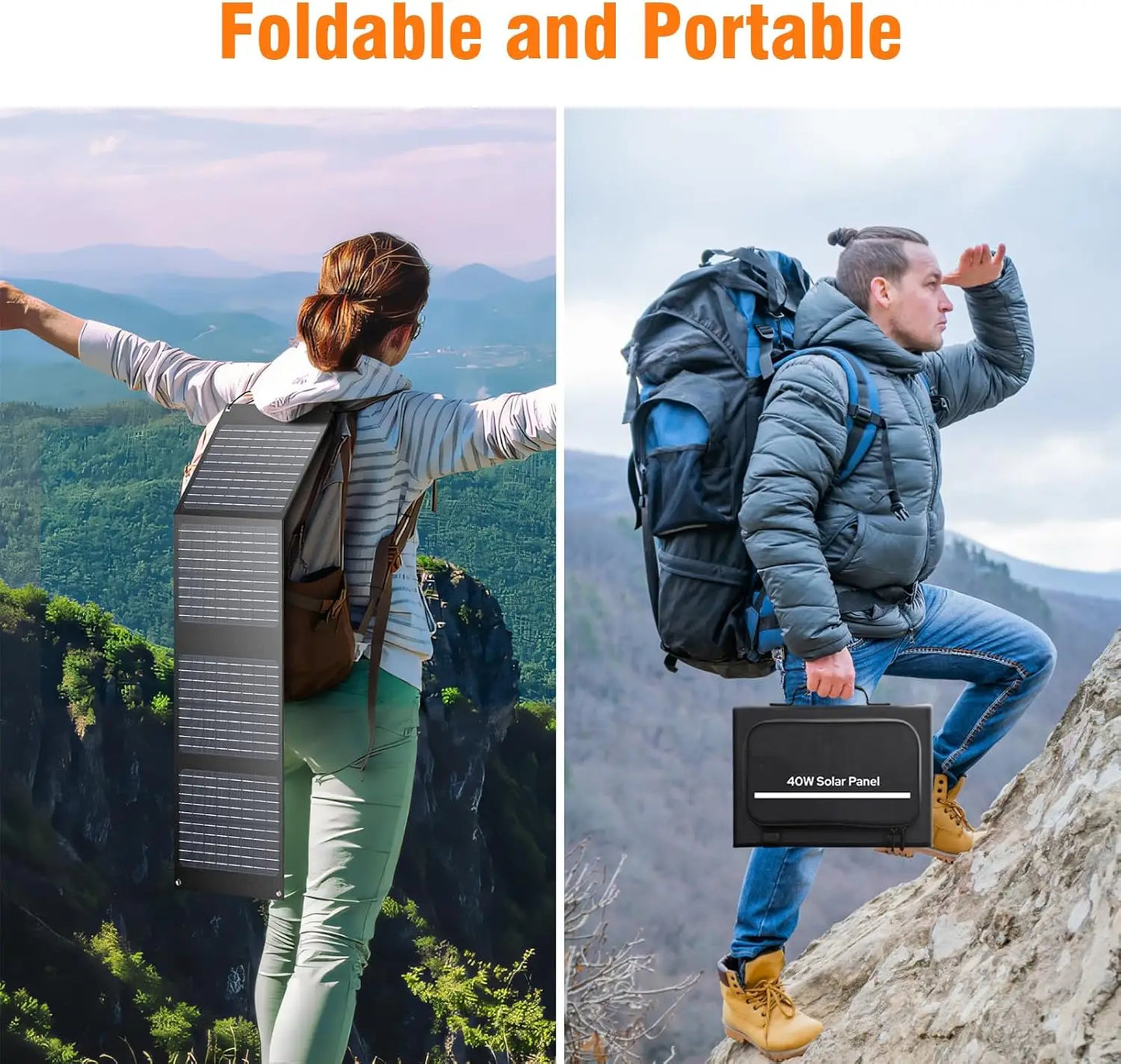 200W Portable Power Station with 40W Solar Panel 155Wh
