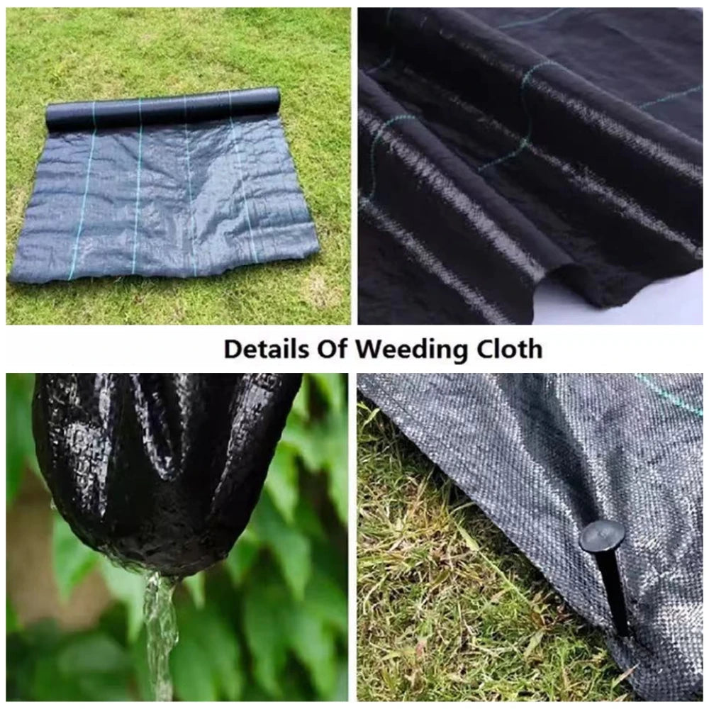 Anti Grass Cloth Farm-oriented Weed Barrier Mat Plastic Mulch Thicker Orchard Garden Weed Control
