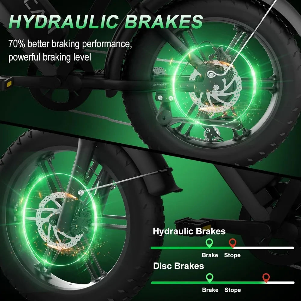 Electric Bike ,Up To 32MPH/28MPH 120/70 Miles,7 Speed Gear Hydraulic/Disc Brake , Motorcycle Bike