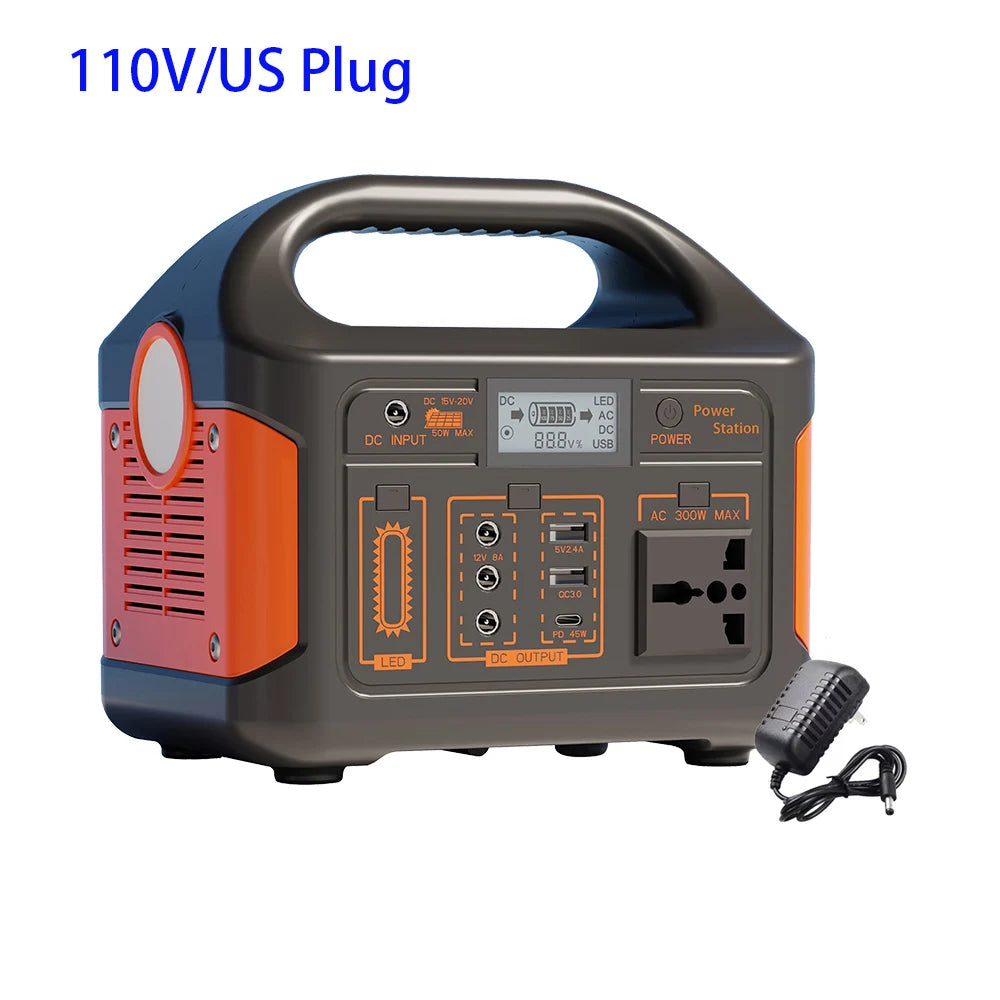 100W/300W 24000mAh LiFePO4 Portable Power Station