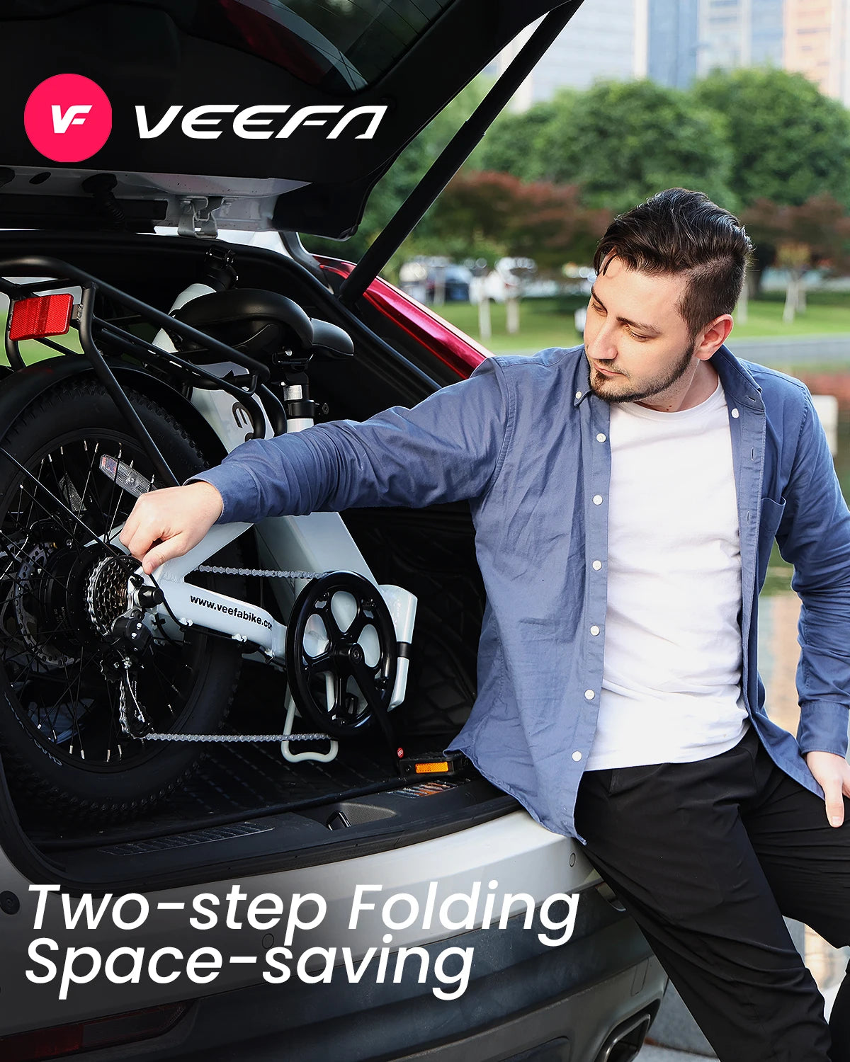 VEEFA F1 Electric Bike for Adults 750W 60 Miles Range