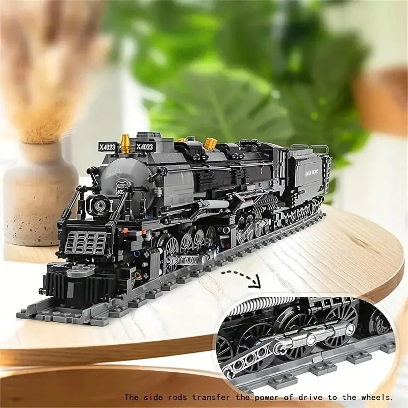 Creative In Stock The Bigboy Steam Locomotive Train 1608pcs