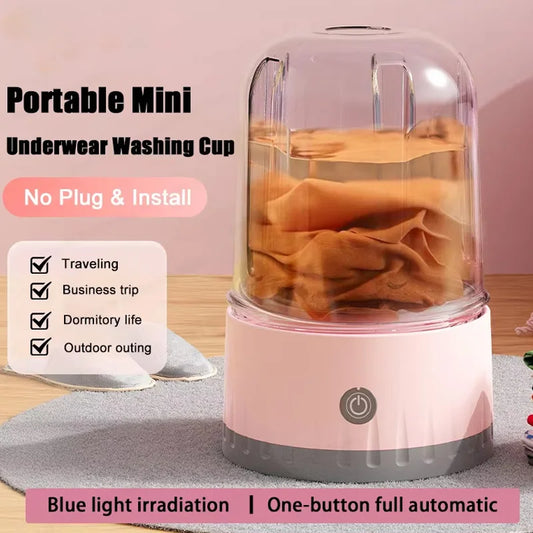 Mini Laundry Cup 1L Wireless Portable Washing Machine for Travel