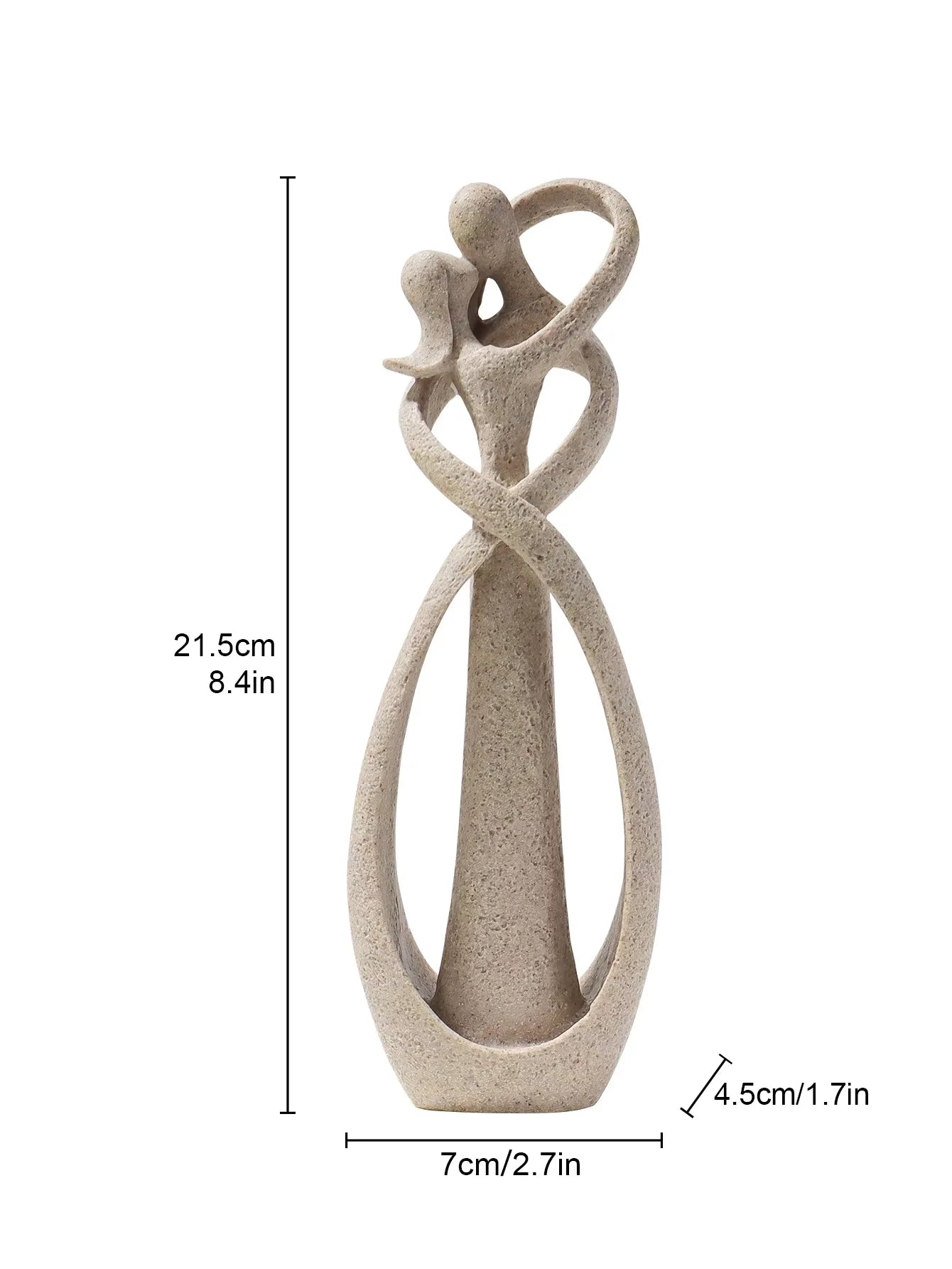 Nordic Style Creative Home Decor Embracing Couple Sculpture