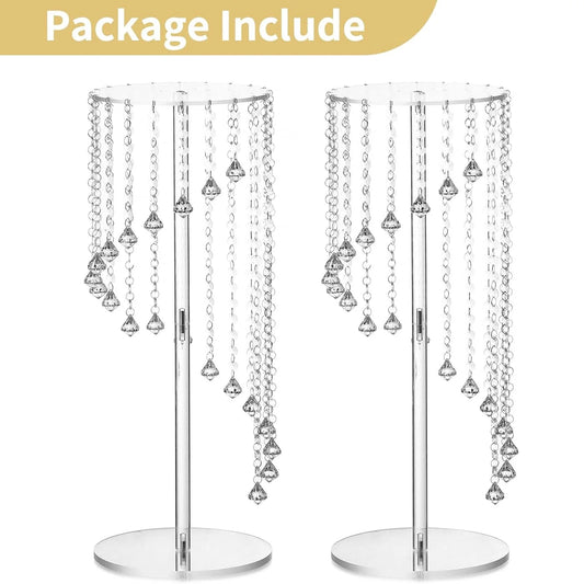 2/10 Pcs Acrylic Wedding Centerpieces Decoration Flower Vase