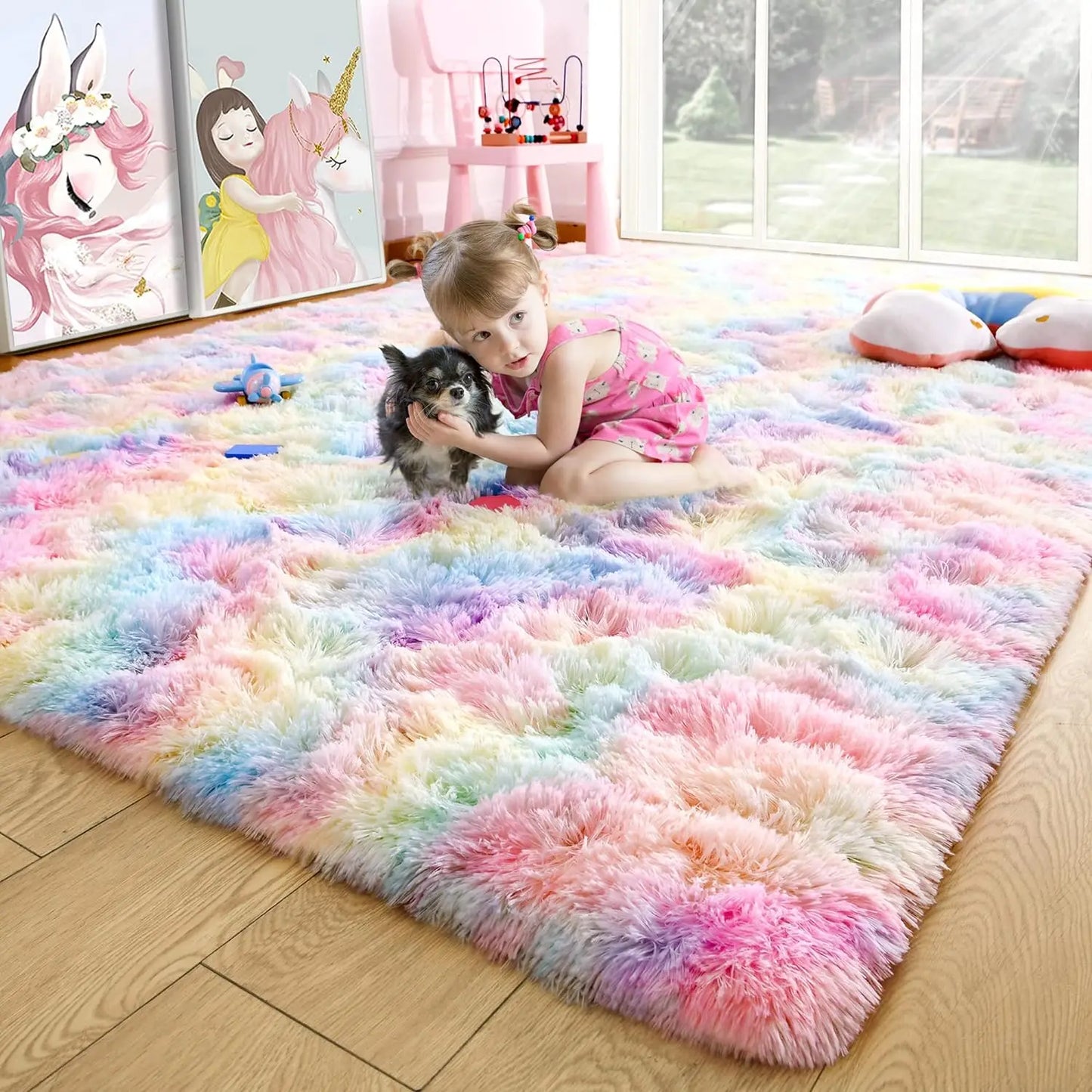 Fluffy Rugs for Bedroom Fuzzy Area Rugs Non Slip Decor