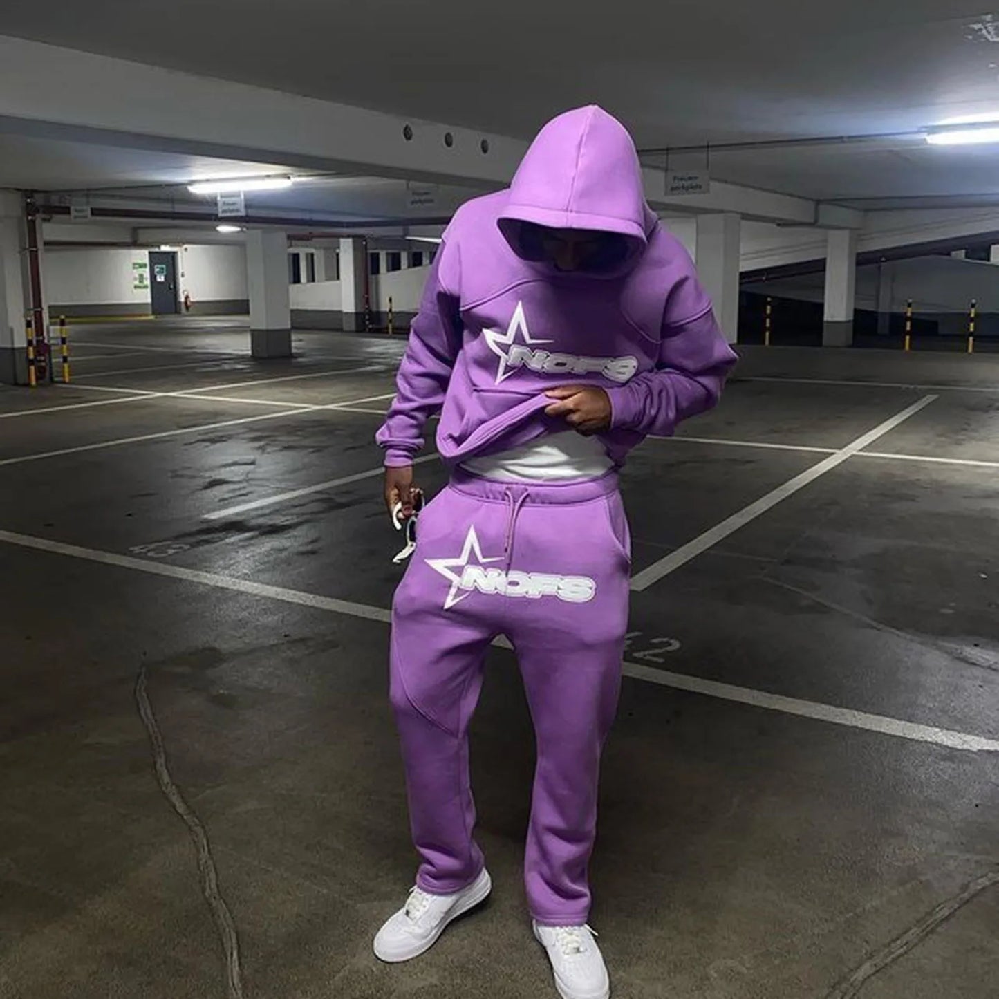 Brand Men's Hoodies And Trousers Two Piece Suit Outfit