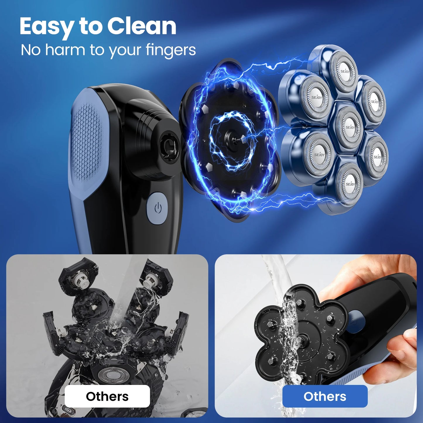 5 In 1 Electric Head Shaver For Bald Men Grooming Kit