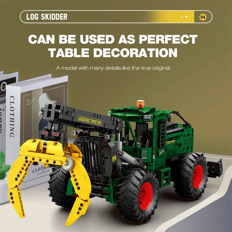1741PCS RC Timber Tractor Building Blocks Farm Tractor Gift