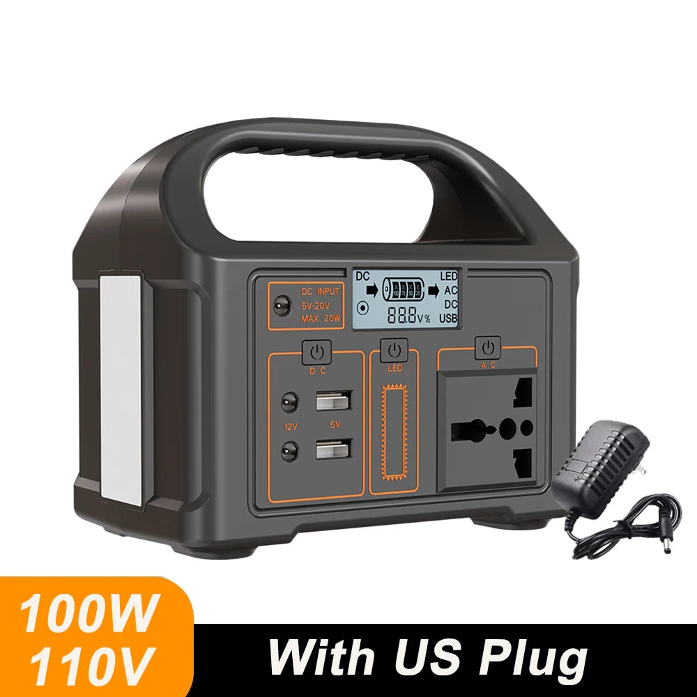 100W/300W 24000mAh LiFePO4 Portable Power Station
