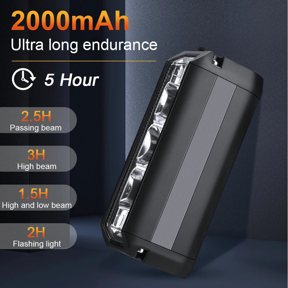 USB Rechargeable Bike Front Light for Night Riding/Cycling Safety Lamp