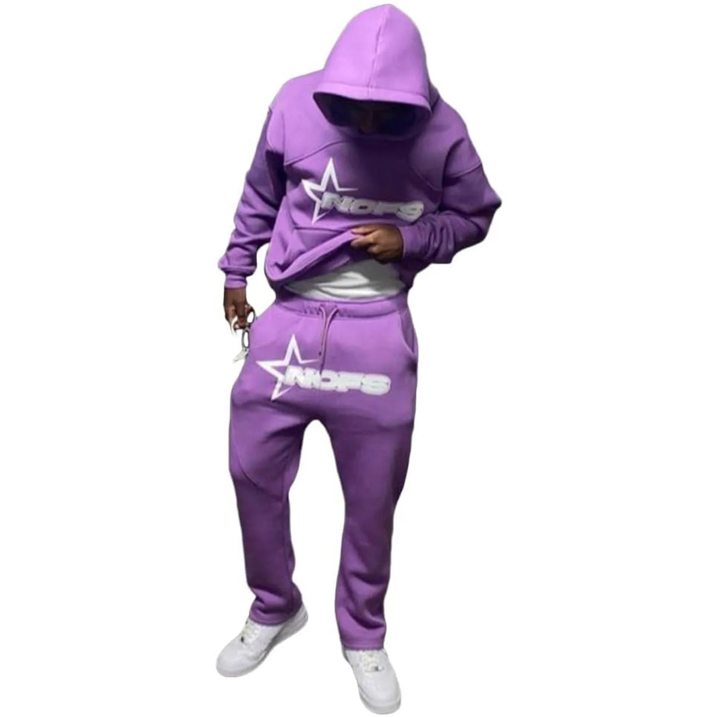 Brand Men's Hoodies And Trousers Two Piece Suit Outfit