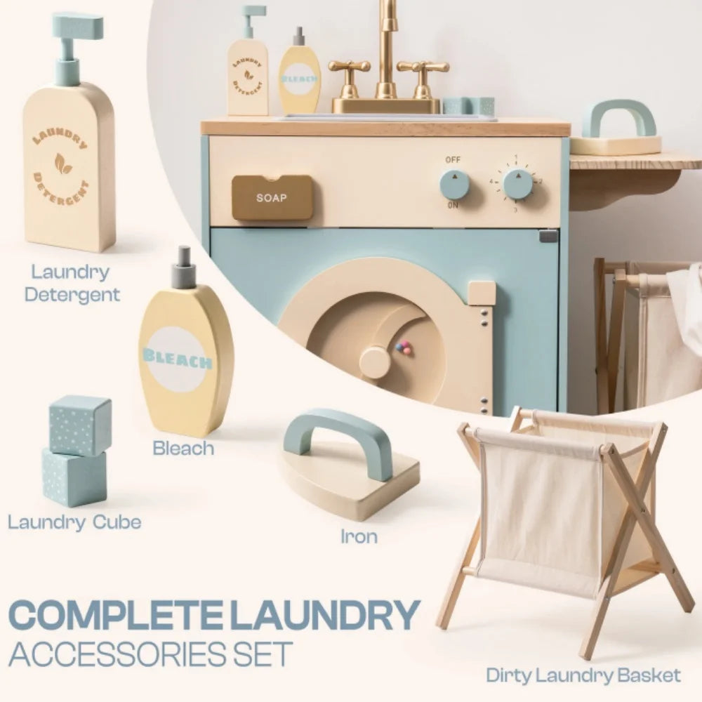 Robotime Robud Kitchen Washer Playset Blue Toy for Kids 3+