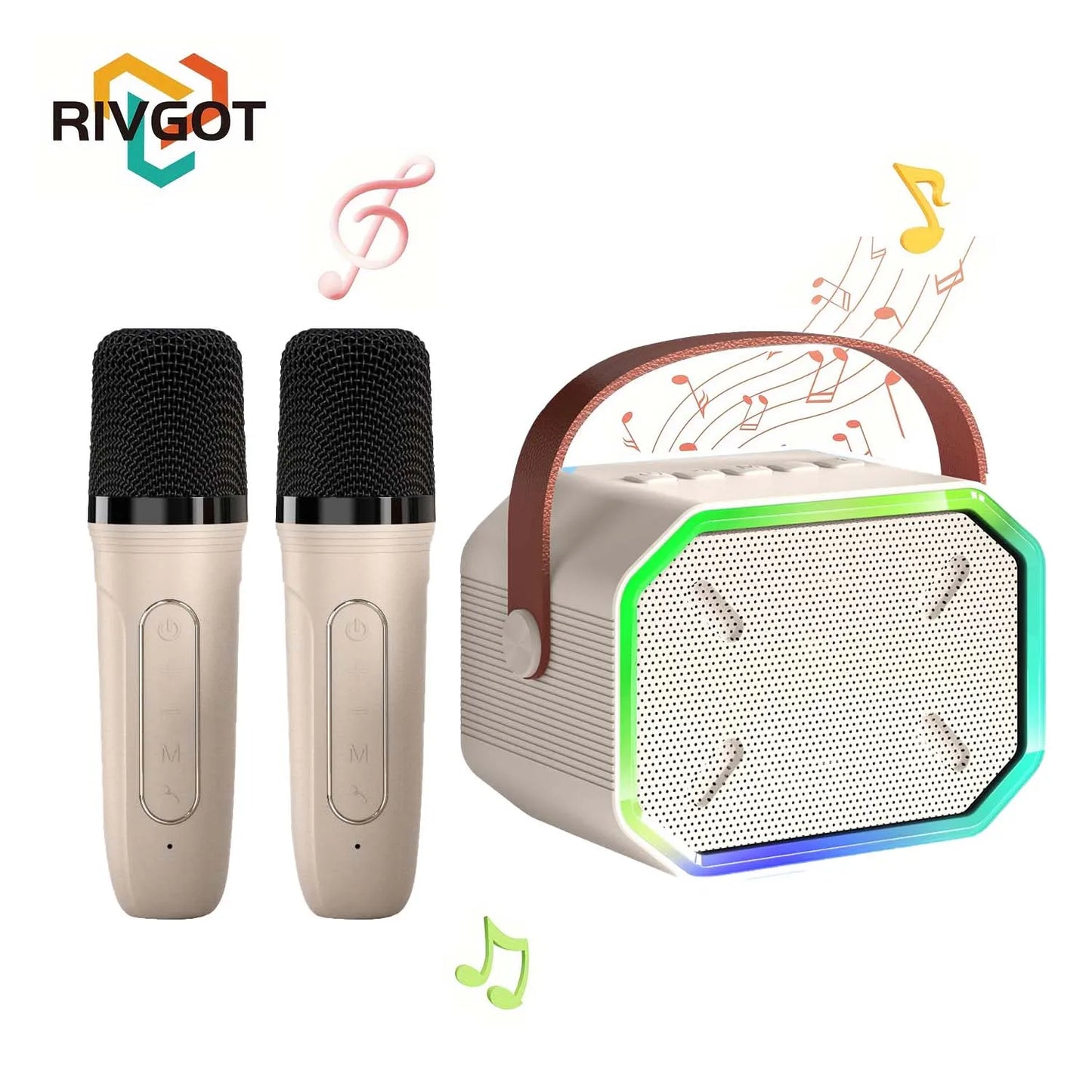 Mini Karaoke Machine for Kids Portable Bluetooth Microphone