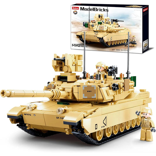 781PCS Military Series Model Building Block Toys M1A2 Tank
